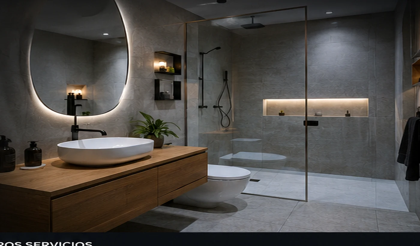 Baño moderno de alta gama como imagen conceptual