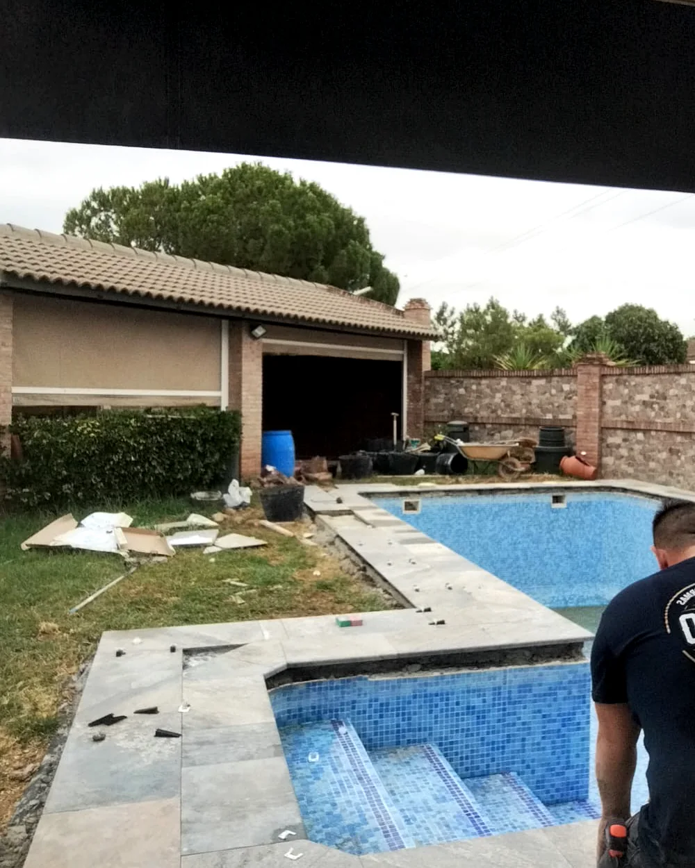 Reforma real de piscina